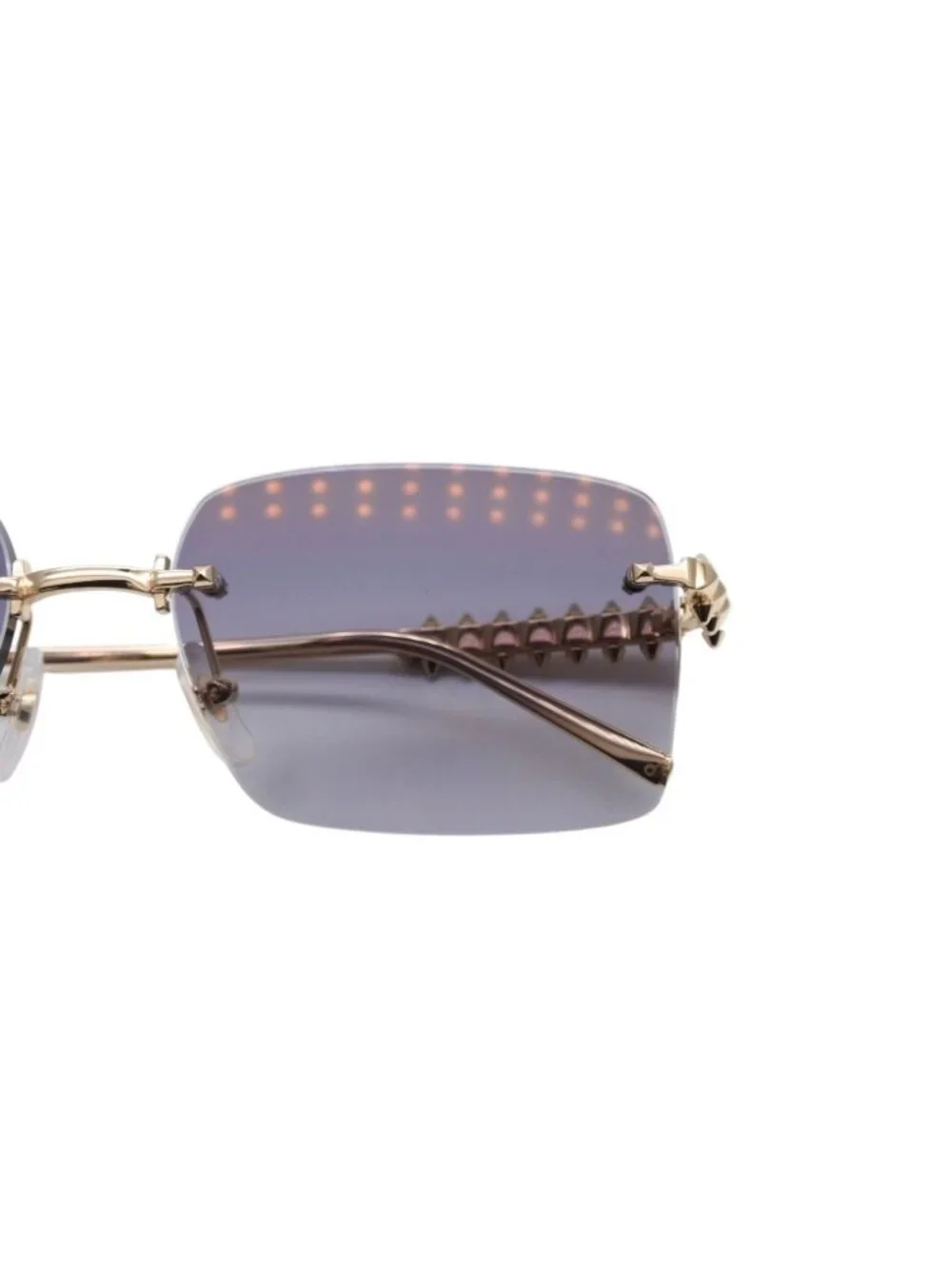 Cartier Crush Sunglasses Eyewear Gray Gold